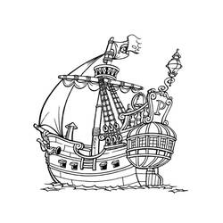 Dessin à colorier: Navire et Bateau (Transport) #171604 - Coloriages à Imprimer Gratuits