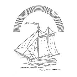 Dessin à colorier: Navire et Bateau (Transport) #171610 - Coloriages à Imprimer Gratuits