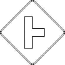 Dessin à colorier: Panneau routier (Transport) #119017 - Coloriages à Imprimer Gratuits