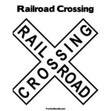 Dessin à colorier: Panneau routier (Transport) #119240 - Coloriages à Imprimer Gratuits