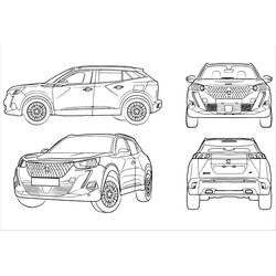 Dessin à colorier: Peugeot (Transport) #206122 - Coloriages à Imprimer Gratuits