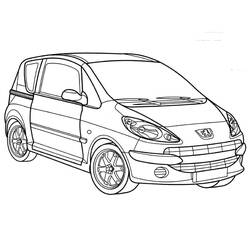 Dessin à colorier: Peugeot (Transport) #206126 - Coloriages à Imprimer Gratuits