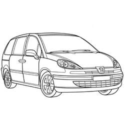 Dessin à colorier: Peugeot (Transport) #206128 - Coloriages à Imprimer Gratuits