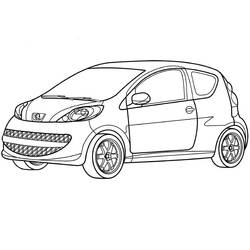 Dessin à colorier: Peugeot (Transport) #206131 - Coloriages à Imprimer Gratuits