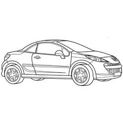 Dessin à colorier: Peugeot (Transport) #206134 - Coloriages à Imprimer Gratuits