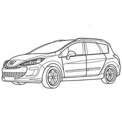 Dessin à colorier: Peugeot (Transport) #206144 - Coloriages à Imprimer Gratuits