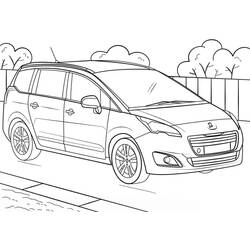 Dessin à colorier: Peugeot (Transport) #206149 - Coloriages à Imprimer Gratuits
