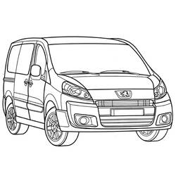 Dessin à colorier: Peugeot (Transport) #206151 - Coloriages à Imprimer Gratuits