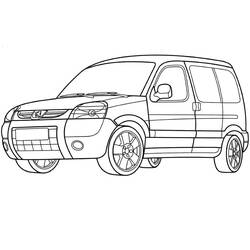 Dessin à colorier: Peugeot (Transport) #206154 - Coloriages à Imprimer Gratuits