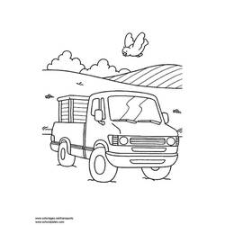 Dessin à colorier: Pick-up (Transport) #144286 - Coloriages à imprimer