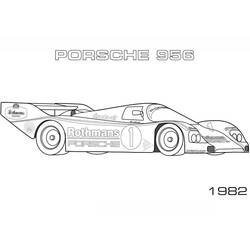 Dessin à colorier: Porsche (Transport) #174243 - Coloriages à Imprimer Gratuits