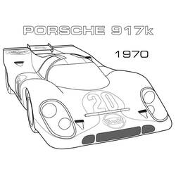Dessin à colorier: Porsche (Transport) #174249 - Coloriages à Imprimer Gratuits