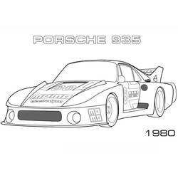 Dessin à colorier: Porsche (Transport) #174252 - Coloriages à Imprimer Gratuits