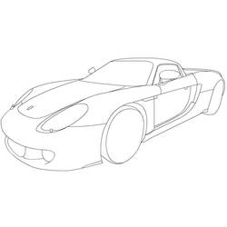 Dessin à colorier: Porsche (Transport) #174255 - Coloriages à Imprimer Gratuits