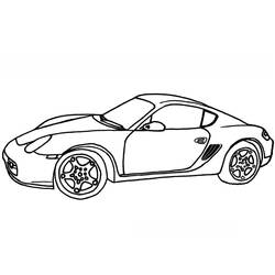 Dessin à colorier: Porsche (Transport) #174257 - Coloriages à Imprimer Gratuits