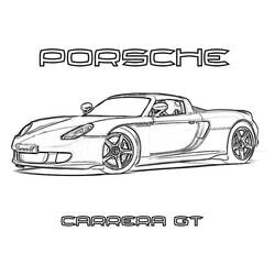 Dessin à colorier: Porsche (Transport) #174261 - Coloriages à Imprimer Gratuits