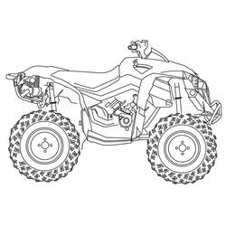 Dessin à colorier: Quad / VTT (Transport) #179370 - Coloriages à Imprimer Gratuits