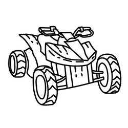Dessin à colorier: Quad / VTT (Transport) #179379 - Coloriages à Imprimer Gratuits