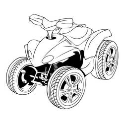 Dessin à colorier: Quad / VTT (Transport) #179382 - Coloriages à Imprimer Gratuits