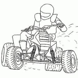 Dessin à colorier: Quad / VTT (Transport) #179390 - Coloriages à Imprimer Gratuits