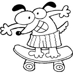 Dessin à colorier: Skateboard / Planche à roulette (Transport) #139299 - Coloriages à Imprimer Gratuits