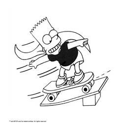 Dessin à colorier: Skateboard / Planche à roulette (Transport) #139318 - Coloriages à imprimer