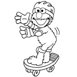 Dessin à colorier: Skateboard / Planche à roulette (Transport) #139365 - Coloriages à Imprimer Gratuits