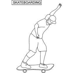 Dessin à colorier: Skateboard / Planche à roulette (Transport) #139371 - Coloriages à Imprimer Gratuits