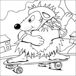 Dessin à colorier: Skateboard / Planche à roulette (Transport) #139372 - Coloriages à Imprimer Gratuits