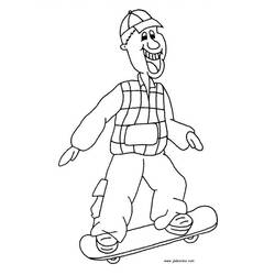 Dessin à colorier: Skateboard / Planche à roulette (Transport) #139381 - Coloriages à Imprimer Gratuits
