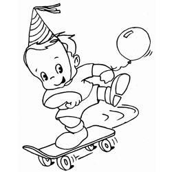 Dessin à colorier: Skateboard / Planche à roulette (Transport) #139396 - Coloriages à Imprimer Gratuits