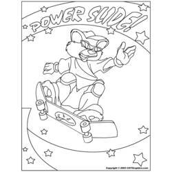 Dessin à colorier: Skateboard / Planche à roulette (Transport) #139401 - Coloriages à Imprimer Gratuits