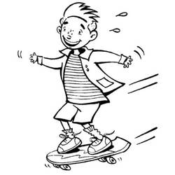 Dessin à colorier: Skateboard / Planche à roulette (Transport) #139452 - Coloriages à Imprimer Gratuits