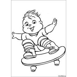 Dessin à colorier: Skateboard / Planche à roulette (Transport) #139497 - Coloriages à Imprimer Gratuits