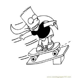 Dessin à colorier: Skateboard / Planche à roulette (Transport) #139520 - Coloriages à Imprimer Gratuits