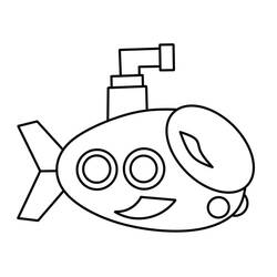 Coloriage Sous Marin (Transport) #206213 à imprimer et colorier