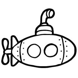 Coloriage Sous Marin (Transport) #206216 à imprimer et colorier