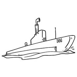 Coloriage Sous Marin (Transport) #206217 à imprimer et colorier