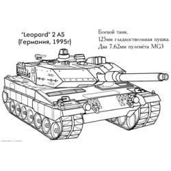 Dessin à colorier: Tank (Transport) #138000 - Coloriages à Imprimer