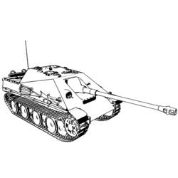 Dessin à colorier: Tank (Transport) #138004 - Coloriages à Imprimer Gratuits