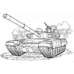 Dessin à colorier: Tank (Transport) #138006 - Coloriages à imprimer