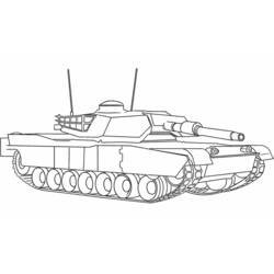 Dessin à colorier: Tank (Transport) #138008 - Coloriages à Imprimer