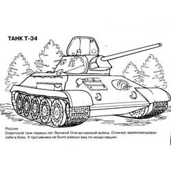 Dessin à colorier: Tank (Transport) #138009 - Coloriages à Imprimer