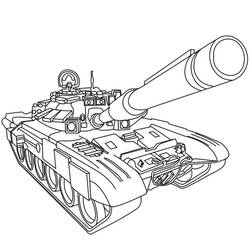 Dessin à colorier: Tank (Transport) #138011 - Coloriages à Imprimer Gratuits
