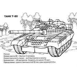 Dessin à colorier: Tank (Transport) #138012 - Coloriages à imprimer