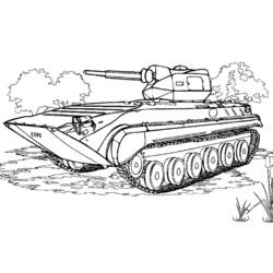 Dessin à colorier: Tank (Transport) #138019 - Coloriages à Imprimer