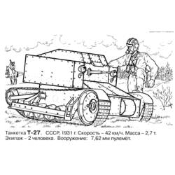 Dessin à colorier: Tank (Transport) #138020 - Coloriages à Imprimer Gratuits