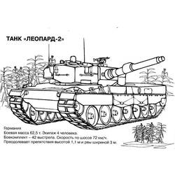 Dessin à colorier: Tank (Transport) #138021 - Coloriages à imprimer