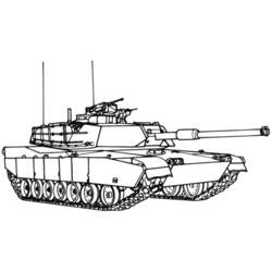 Dessin à colorier: Tank (Transport) #138026 - Coloriages à Imprimer