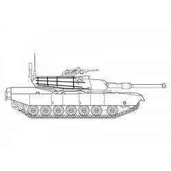 Dessin à colorier: Tank (Transport) #138031 - Coloriages à imprimer